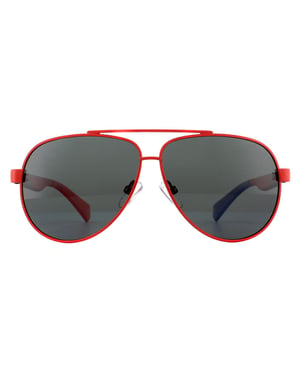 Polaroid Kids Aviator Kids Red Gray Polarisated zonnebril