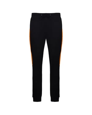 Devote Londen Ronnie Heren Zwart/Oranje Track Broek
