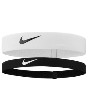 Nike 2024 Hoofdband (Set van 2) (Zwart/Wit)