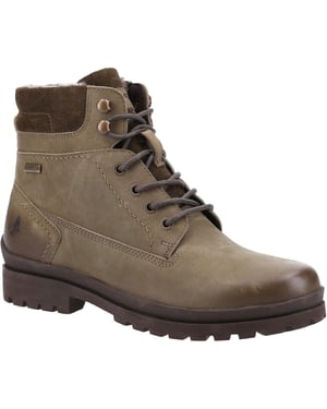 Hush Puppies Dames/dames Annay Leren Combat Boots (Khaki)