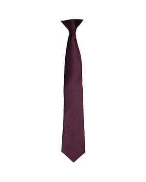 Premier Satijnen stropdas voor volwassenen (Aubergine)
