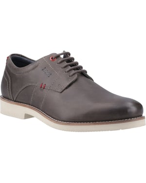 Pod Hampton Leer Herenschoenen Grijs Veterschoenen