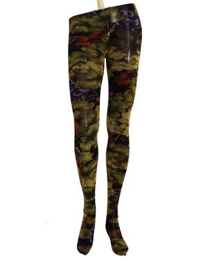 Dolce & Gabbana Dames Zwarte Druivenprint Panty's