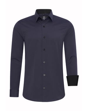 Rusty Neal Overhemden Overhemd Slim Fit Blauw