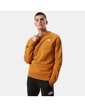 The North Face Raglan Back Box Heren Crewneck Sweatshirt Tan