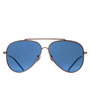 Ray-Ban Aviator Unisex Roségoud Blauw RB0101S Aviator Achterzijde