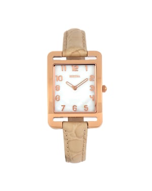 Bertha Marisol Zwitserse MOP Leren Band Horloge