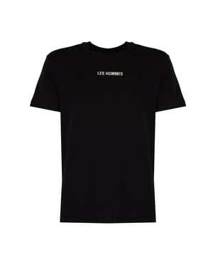 Les Hommes T-Shirt Embrodery Mannen zwart