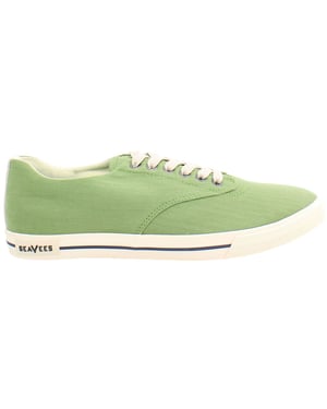 Seavees Hermosa Surfwash Heren Groene Plimsolls