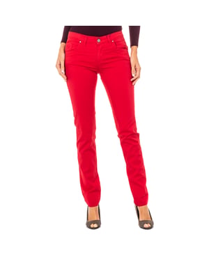 Stretch elastische broek met dun gesneden zomen LWT006 vrouw
