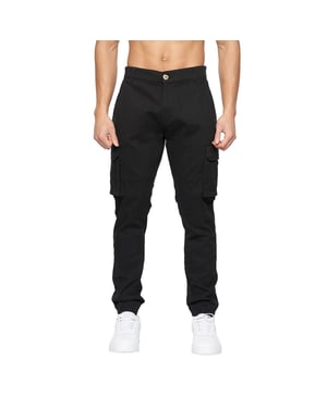 Crosshatch Heren Frentons Cargo Broek (Zwart)
