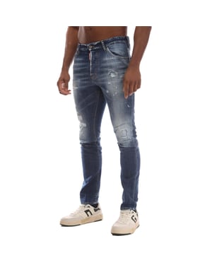 Heren DSquared2 Cool Guy Skinny-Fit Jeans in Blauw