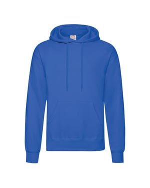 Fruit Of The Loom Unisex Volwassenen Klassiek Sweatshirt met capuchon (Koningsblauw)
