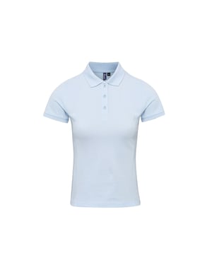 Premier Dames/dames Coolchecker Plus Piqu Polo met CoolPlus (Lichtblauw)