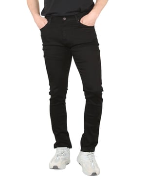 MYT Heren skinny fit jeans stretchdenim in zwart