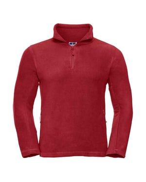 Russell Heren Quarter Zip Outdoor Fleece Top (Klassiek rood)