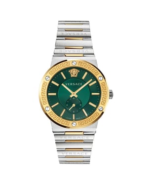 Versace VEVI00420 Herenhorloge Greca Tweekleurig Groen Wijzerplaat
