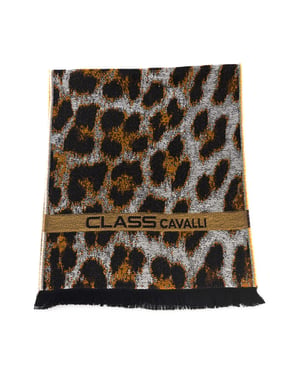 Cavalli Class Heren Bruine Wollen Sjaal