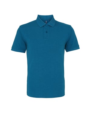 Asquith & Fox Heren Poloshirt met korte mouwen (Teal Heather)