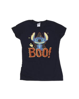 Disney Dames/Dames Lilo & Stitch Boo! Katoenen T-shirt (Marineblauw)