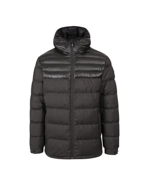 Trespass Heren Tacker Packaway Down Jacket (Zwart)