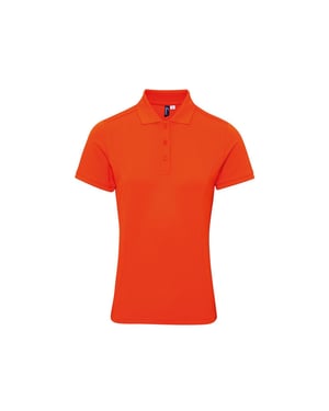 Premier Dames/Dames Coolchecker Plus Poloshirt (Oranje)
