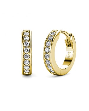 Circle Hoop Earrings - Oostenrijks kristal