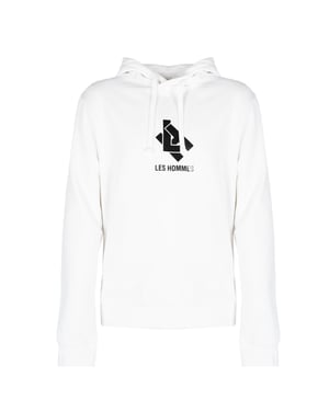 Les Hommes blouse Hoodie LH Mannen Wit