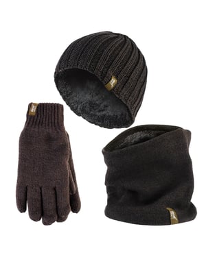 Heat Holders - Heren Muts, Sjaal & Handschoenen Set - Winter Accessoires Set - Khaki Green
