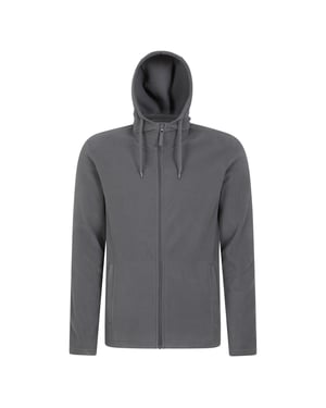 Mountain Warehouse Heren Camber Fleece Full Zip Hoodie (Donkergrijs)