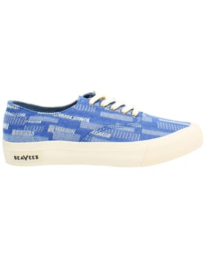 Seavees Legend Borduur Damen Blauwe Schoenen