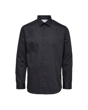 Selected Overhemden Regethan Classic Overhemd Zwart Zwart