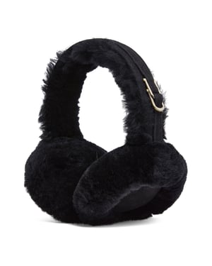 Dames Winter Superzachte Fluffy Zwarte Oorwarmers Warme en Gezellige Oorwarmers