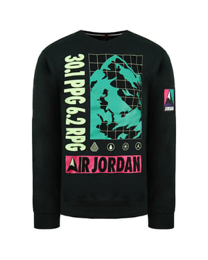 Nike Air Jordan Lange Mouw Crew Hals Zwart Pullover Heren Sweaters CT3492 010