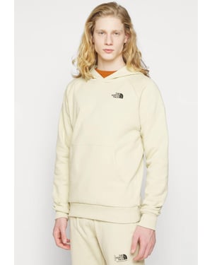 The North Face Heren Reglan Red Box Hoodie in Bleached Gravel
