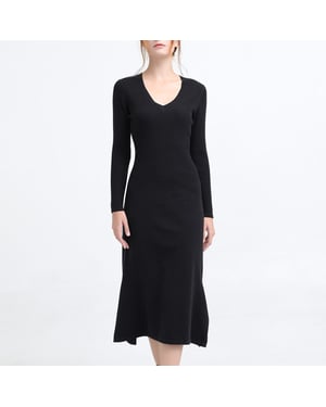 MIDI JUMPER -TRAND MET V -NACKLINE