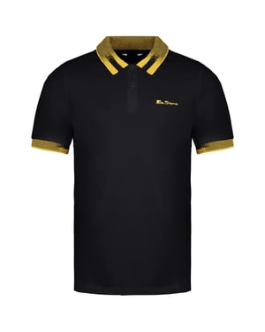 Ben Sherman Kraag Rente Heren Zwart Polo Shirt