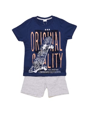 Zomerse pyjama met korte mouwen 22117057 jongen
