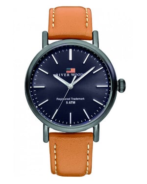 River Woods Hudson herenhorloge Bruin RW420031