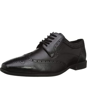 Hush Puppies Jongens Elliot Leren Brogues (Zwart)