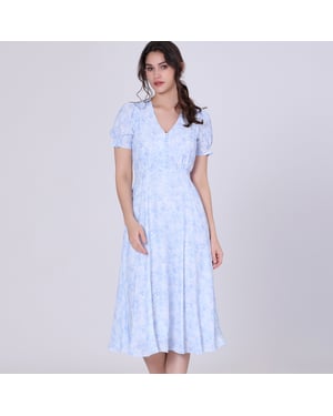 Wandelde Empire Dress met Liberty Print