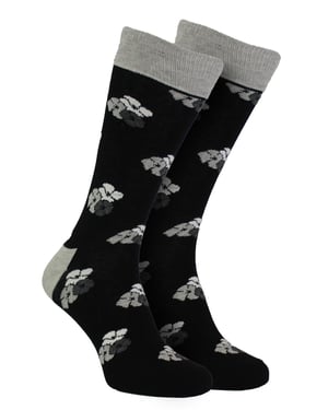 HS by Happy Socks - Heren 3-pack Classic Flower Kousen - Bloem (Zwart)