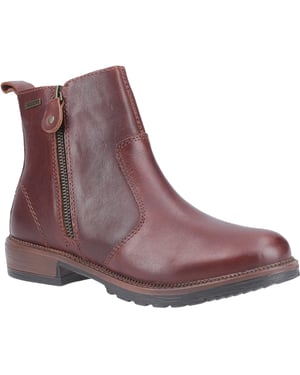 Cotswold Dames/dames Ashwicke Zip Leren Enkellaarzen (Bruin)