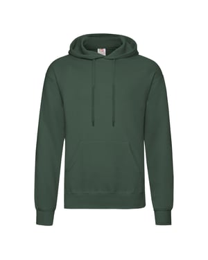Fruit Of The Loom Heren Sweatshirt Met Capuchon / Hoodie (Bottle Groen)