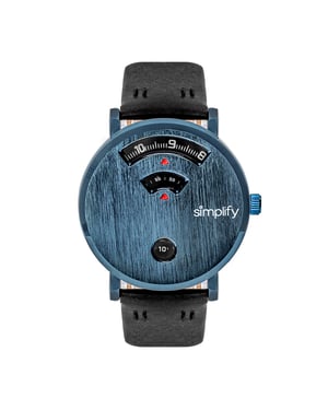 Vereenvoudig de 7000 lederen band horloge