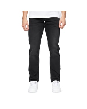 Crosshatch Heren Cadman Rechte Jeans (Zwart wassen)