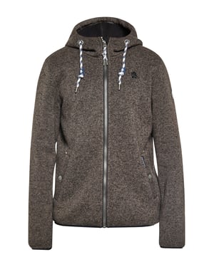Schmuddelwedda Gebreide fleeceblouse Heren grijs melange