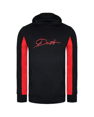 Devote Londen Irivin Heren Zwart/Rood Hoodie