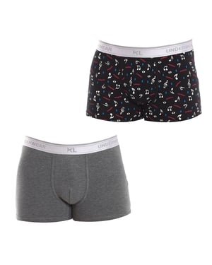 Pack-2 Ademende stoffen boxers met anatomische voorkant KL2016 mannen
