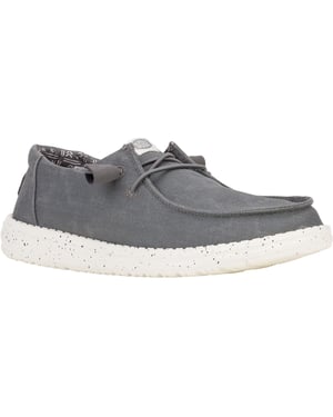 HEYDUDE Wendy Canvas 100% Katoen Damesschoenen Donkergrijs